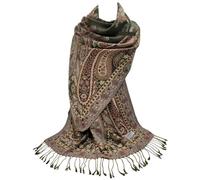 GFM Écharpe de style pashmina de fleurs en mosaïque.(MSC-A)
