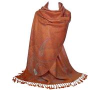 GFM® Écharpe style pashmina motif floral cachemire mosaïque (MSC-B), Msc3-c10