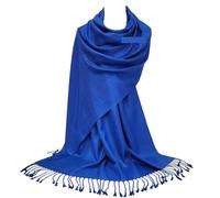 GFM Écharpe style pashmina - Toutes saisons - Tissage sergé doux - B9, B9-crtnl-bleu roi., Taille unique