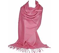 GFM® Écharpe style pashmina - Toutes saisons - Tissage sergé doux - B9, B9-ghglb-rose., Taille unique