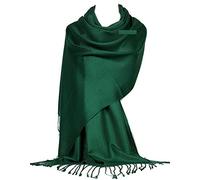 GFM® Écharpe style pashmina - Toutes saisons - Tissage sergé doux - B9, B9-ghr-vert foncé., Taille unique