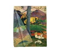 GFM® mélange de soie écharpe d'été basée sur l'art de la peinture (VSLK-Gaugin-Arbre flamboyant) FS-VSLK-SC-3763-A