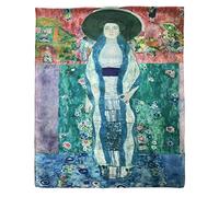 GFM® mélange de soie écharpe d'été basée sur l'art de la peinture (VSLK-Klimt - Adele expressionnisme) FS-VSLK-SC-3760-A