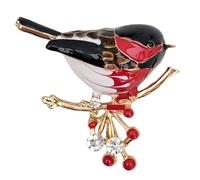 GFM® Robin Enamel Brooch - Christmas, Valentine, Mother's day (BRCH-RN-ENM)
