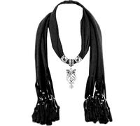 GFM® Women's Owl Crystal Pendant Scarf