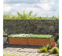 GFP Halfsize 235 x 119 x 39 cm Carré potager surélevé, aspect bois - (GFPV00538)