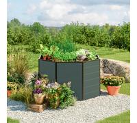 GFP Hobby 120 x 120 x 77 cm Carré potager surélevé, anthracite - (GFPV00549)