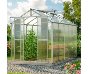 GFP Hobby 179 x 322 cm Serre de jardin, incl. kit d'accessoires XL, 6 mm panneaux double paroi - (GFPV00839)