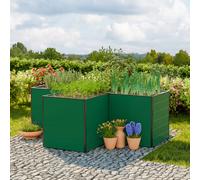 GFP Hobby 269 x 269 x 77 cm Carré potager surélevé, vert - (GFPV00568)