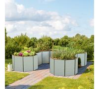 GFP Hobby 332 x 332 x 77 cm Carré potager surélevé, aluminium eloxé - (GFPV00606)