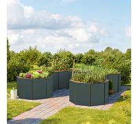 GFP Hobby 332 x 332 x 77 cm Carré potager surélevé, anthracite - (GFPV00605)