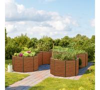 GFP Hobby 332 x 332 x 77 cm Carré potager surélevé, aspect bois - (GFPV00608)