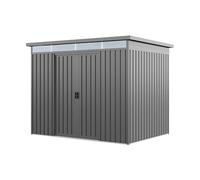 GFP Primeyard Abri de Jardin en métal 220x160x200 cm Armoire de Jardin Gris
