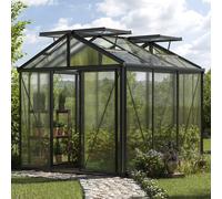 GFP Pro 235 x 235 cm Serre de jardin, revêtement par poudre anthracite, incl. kit d'accessoires Pro 2 - (GFPV00175)