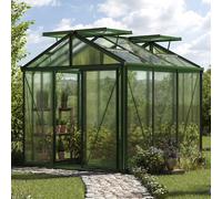 GFP Pro 235 x 235 cm Serre de jardin, revêtement par poudre vert, incl. kit d'accessoires Pro 2 - (GFPV00178)