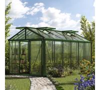 GFP Pro 235 x 460 cm Serre de jardin, revêtement par poudre vert, incl. kit d'accessoires Pro 1 - (GFPV00204)