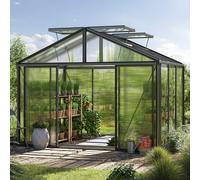 GFP Pro 311 x 235 cm Serre de jardin, revêtement par poudre anthracite, incl. kit d'accessoires Pro 1 - (GFPV00240)