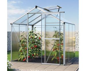 GFP Standard 192 x 192 cm Serre de jardin, 6 mm panneaux double paroi - (GFPV00725)