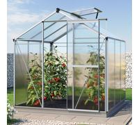 GFP Standard 192 x 192 cm Serre de jardin, incl. kit d'accessoires XL, 6 mm panneaux double paroi - (GFPV00726)