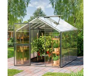 GFP Standard 192 x 256 cm Serre de jardin, 8 mm panneaux double paroi - (GFPV00017)
