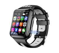 GFPHBJ Montre Connectée pour Enfants 4G, Tracker GPS Smartwatch, avec Double Caméra/Emplacement pour Carte SIM, pour Les Appels/Messages/Chat Vidéo Vocal/Jeux/WiFi,A