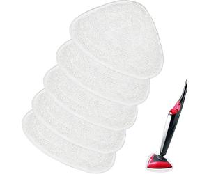 GFRED 5 Pices Recharge de Lavette Balai Vapeur en Microfibre Compatibles Avec Vileda Steam MopBalais Vapeur BLANC 5PCS SERPILLERE