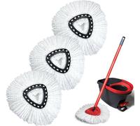 GFRED Lot de 3 Balai Serpillre Microfibre Remplacement Compatible Avec Vileda Turbo 3 en 1 EasyWring and Clean Recharge SERPILLERE