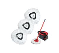 GFRED Lot de 3 balais de rechange en microfibre compatibles avec la recharge de balai Vileda Turbo 3 en 1 EasyWring and Clean