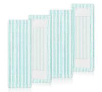 GFRED Lot de 4 Serpillères de Rechange en Microfibre Pads Compatible avec Leifheit Balai à Sol Profi XL Micro Duo Housse de Rechange en Microfibres pour Balai à Plat Profi XL Nettoyage Efficace