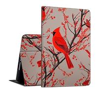 GFRGTFHYT Coque intelligente pour iPad Air 11" M2 (2024) pour iPad Air 6e/5e/4e génération (2024/2022/2020) en cuir PU, fine et légère, support multi-angle, fonction veille/réveil automatique, oiseaux