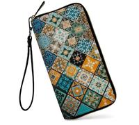 GFRGTFHYT Portefeuille pour femme de grande capacité avec blocage RFID en cuir PU avec dragonne pour femme, Mandragore d'art, Women Wallet, Mandragore d'art