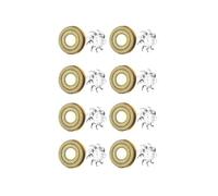 GFRWKCEX Têtes de Rasoir de Rechange, compatibles avec Le crâne, Rasoir Pitbull Gold Pro, Lame de Rechange for Rasoir Pitbull(8 PCS G)