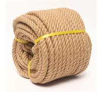 Gfsdjalkj Corde de Jute Naturelle torsadée de 8 mm, for Bricolage, décoration d'intérieur, Cadre d'escalade for Chat(8mm x 15M)