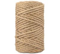Gfsdjalkj Ficelle de Jute de 6 mm for travaux manuels, Emballage de Jardin, Corde en Fibre Naturelle(100m Length)
