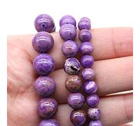 Gfsdjalkj Pierre naturelle Purple Sugilite rond des perles d'espacement lâches for la fabrication de bijoux DIY Bracelet brin 15po6 8 10 12mm Taille de choix Artisanat fait à la main