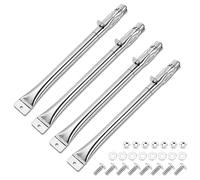 GFTIME 42cm Brûleur pour Landmann, Nok, Broilmate, Ultar Blooma, Master Forge, Perfect Flame, Acier Inoxydable Tube de Brûleur Pièce de Rechange pour Gril à gaz, 4 Paquet