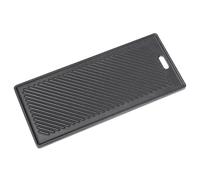 GFTIME 45 x 19,5 cm - Plaque réversible en fonte pour Rösle Videro G3 G4 (jusqu'à l'année modèle 2020), Enders Boston Black 2, Enders Kansas Pro 3, Napoléon Rogue 425, plaque de cuisson universelle en
