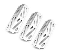 GFTIME Déflecteurs de Chaleur 66040 pour Barbecue Weber Genesis II 300 Series Genesis II E-310 II E-315 II E-330 II E-335 II S-310 II S-335, Plaque chauffante en Acier Inoxydable, Lot de 3