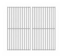 GFTIME Lot de 2 grilles de cuisson en acier inoxydable 41,5 x 23,5 cm pour barbecue à gaz Berkley à 3 brûleurs Westpoint, barbecue au charbon de bois Burnhard FRED Jr