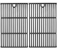 GFTIME Lot de 2 grilles de rechange en fonte pour Landmann Triton 3 & 4, Barbecook Vanille, Charbroil Gas2Coal 330, 43,4 x 30,7 cm