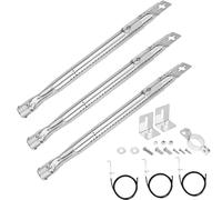 GFTIME Lot de 3 brûleurs universels 35,5 à 48,3 cm pour Charbroil, Napoléon, Landmann, Enders, Barbecook, Tepro, Taino, Proficook