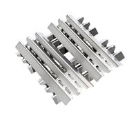 GFTIME Lot de 4 cache-brûleurs de rechange en acier inoxydable pour Broilking Baron, Broilmate, Huntington, rails d'arômes en acier inoxydable, plaque chauffante, répartiteur de flamme, 40 x 15,2 cm