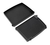GFTIME Plaque réversible en fonte de 32 x 24 cm pour Enders Urban, Urban Pro, Explorer, Explorer Pro, plaque de cuisson 1/2 surface de cuisson, accessoires de barbecue, plaque en fonte massive, poêle