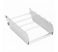 GFTIME Primezone Pare-vent pour Rösle Videro G2-S/G3-S/G4-S/G6-S - Avec 4 brochettes en acier inoxydable - Protection contre le vent et les éclaboussures - Support de broche en acier inoxydable