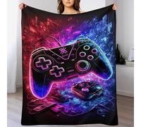 GFTTTFG Couvertures en Manette de Jeu Flannel, Couvertures Douce Plaid Douillet pour Le Lit, Le Canapé, Le Voyage Et L'extérieur, （150×200cm）