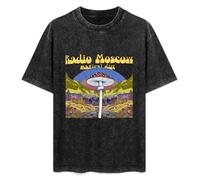 Gftyeuw Radio Moscow Magical Dirt Fun Tees for Men T-Shirt Black XL