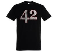 gfu6dle 42 T-Shirt The Hitchhiker's Number Guide to The Answer Galaxy Fun Geek Nerd Black XL