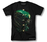 gfu6dle Alien Shirt Movie Poster Vintage Graphic Design T-Shirt Black 3XL