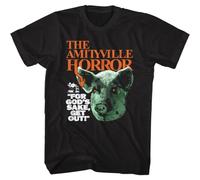 gfu6dle Amityville Horror Pig Head Movie Shirt Black 3XL