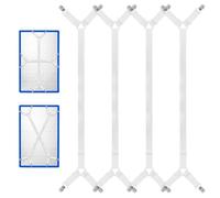 GFUEIGJ Attache Drap Housse, 4 Pièces Tendeur Drap Housse, Tendeur Drap 70-280cm Pince Drap Housse Matelas Tendeurs de Draps Angulaires avec Clips Métalliques Bedding Accessories